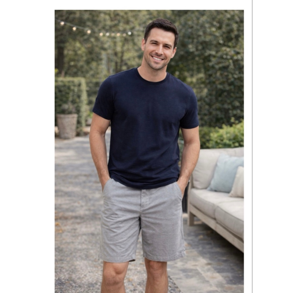 Men's George Flat Front Shorts Waist 46 Grey